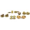 Image 3 : Collection of 5 cuff links and 1 pin