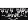 Image 1 : Set of 12 matching cut glass stemware
