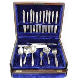 Community silver plate flatware set in Grosvenor