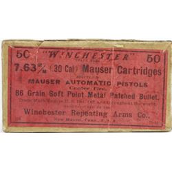 Full sealed box Winchester 7.63 Mauser