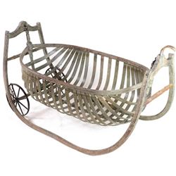 Terrific 19th C. field cradle for babies