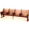 Image 1 : Good early pine railroad depot bench