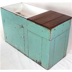 Great primitive pine sink cabinet