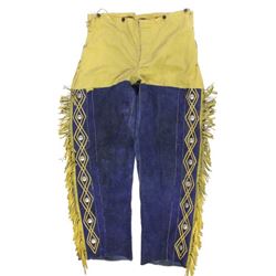 Wild West show outfit including long fringed
