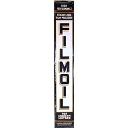 Original Filmoil single sided tin sign
