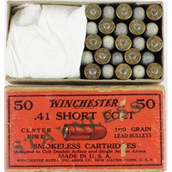 Winchester .41 Short Colt cartridge box