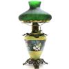 Image 1 : Antique parlor lamp with handpainted base