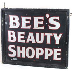 Vintage double sided outdoor sign