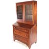 Image 1 : Combination mahogany bookcase desk cabinet