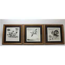 Collection of 3 prints by Churchill Ettinger