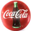 Image 1 : Nice original Coca Cola button sign 24"