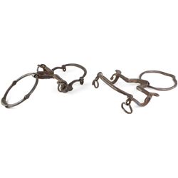 Collection of 2 antique ring bits.