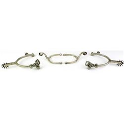 Collection of 2 pair European spurs.