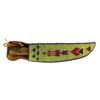 Image 1 : Beaded leather knife sheath with translucent