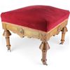 Image 1 : Victorian walnut footstool with burled