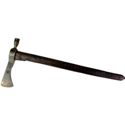 Brass head reproduction pipe tomahawk