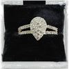 Image 1 : Ladies diamond ring, band marked 925