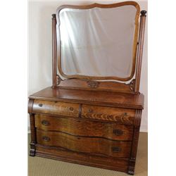 Outstanding quartersawn oak dresser