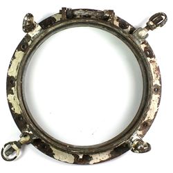 Large brass ships portal, 21" diameter,