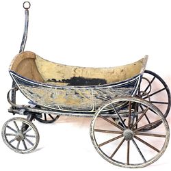 Early wood childs wagon with carriage style