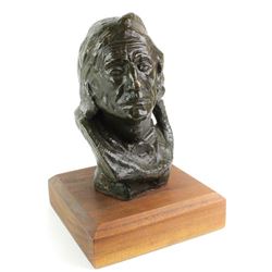 "Blackfoot Warrior" bronze bust