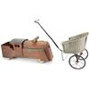 Image 1 : Collection of 2 includes antique wicker doll