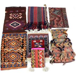 Collection of 6 hand woven textiles