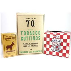 Collection of 3 Vintage tobacco boxes