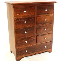 Antique pine multi drawer cabinet