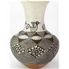 Image 1 : Unsigned Acoma Olla with fine line and bird design