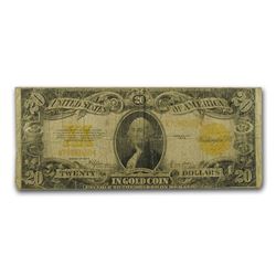 1922 $20 GOLD CERTIFICATE