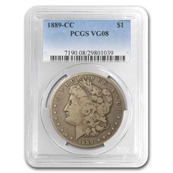 1889-CC Morgan Dollar VG-8 PCGS KEY DATE