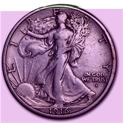 1916-S Walking Liberty Half Dollar Fine