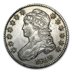 1829 Capped Bust Half Dollar AU