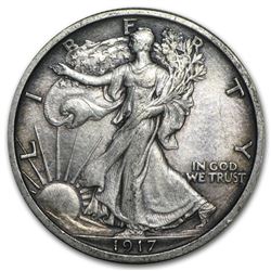 1917 Walking Liberty Half Dollar AU