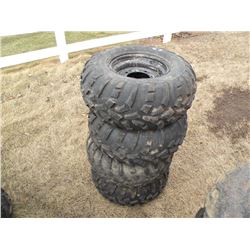 (4) 25" tires on rims
