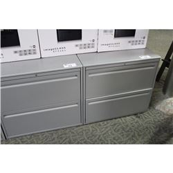 HAWORTH PREMISE GREY 2 DRAWER LATERIAL FILE CABINET