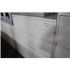 Image 2 : HERMAN MILLER BEIGE 4 DRAWER LATERAL FILE CABINET