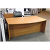Image 2 : HARVEST CHERRY 6' BOW FRONT EXECUTIVE DESK