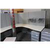 Image 2 : HAYWORTH PREMISE LOT OF APPROX 20 - 7X7 CORNER WORK STATIONS COMES WITH ACCESSORY RACK AND