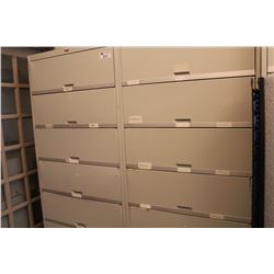 BEIGE 6 DRAWER TAB MEDICAL FILE SYSTEM
