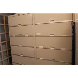 BEIGE 6 DRAWER TAB MEDICAL FILE SYSTEM