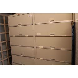 BEIGE 6 DRAWER TAB MEDICAL FILE SYSTEM