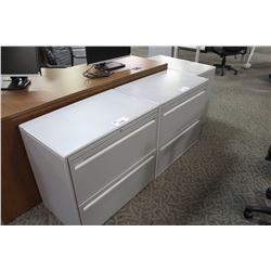 HAWORTH PREMISE GREY 2 DRAWER LATERIAL FILE CABINET