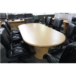 MAPLE 8' RACE TRACK BOARDROOM TABLE