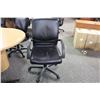 Image 2 : BLACK LEATHER EURO MID BACK EXECUTIVE CHAIR