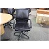 Image 2 : BLACK LEATHER EURO MID BACK EXECUTIVE CHAIR