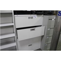 HON GRAY 4 DRAWER LATERAL FILE CABINET