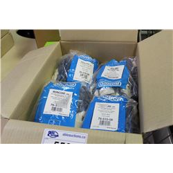 LOT OF BLUE NITRILE DIPPED WORK GLOVES