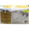 Image 1 : TWIN PACK OF FLUSH MOUNT LIGHTING FIXTURES